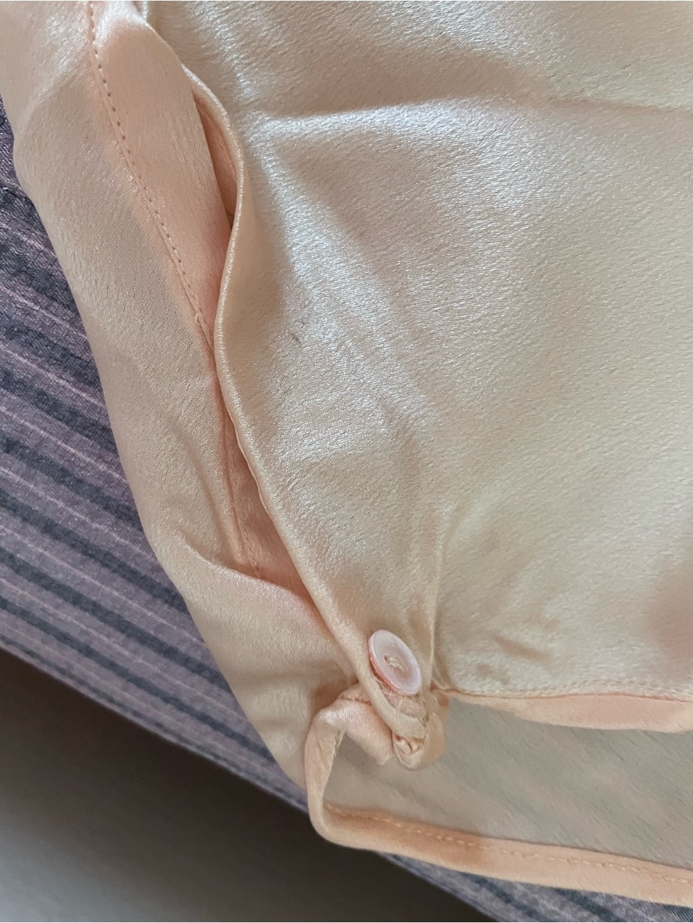 Vintage 1920s  Peachy Pink  Satin Lace Bandeau and Tap Pants Set - Picture 7 of 10